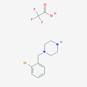molecular formula C13H16BrF3N2O2 B4897933 1-(2-bromobenzyl)piperazine trifluoroacetate CAS No. 298705-60-9