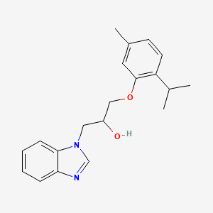 molecular formula C20H24N2O2 B4897953 1-(1H-benzimidazol-1-yl)-3-(2-isopropyl-5-methylphenoxy)-2-propanol 