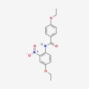 molecular formula C17H18N2O5 B4897976 4-ethoxy-N-(4-ethoxy-2-nitrophenyl)benzamide 