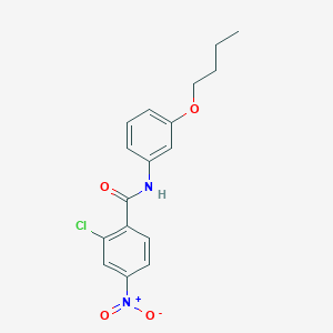 molecular formula C17H17ClN2O4 B4898027 N-(3-butoxyphenyl)-2-chloro-4-nitrobenzamide 