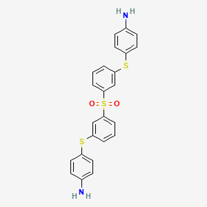 molecular formula C24H20N2O2S3 B4898040 (4-{[3-({3-[(4-aminophenyl)thio]phenyl}sulfonyl)phenyl]thio}phenyl)amine 
