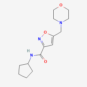 N-cyclopentyl-5-(4-morpholinylmethyl)-3-isoxazolecarboxamide