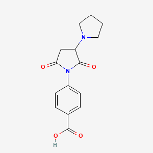 molecular formula C15H16N2O4 B4898090 4-(2',5'-dioxo-1,3'-bipyrrolidin-1'-yl)benzoic acid 