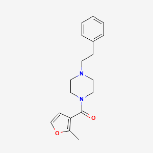 molecular formula C18H22N2O2 B4898098 1-(2-methyl-3-furoyl)-4-(2-phenylethyl)piperazine 