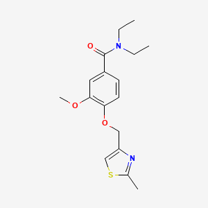 N,N-diethyl-3-methoxy-4-[(2-methyl-1,3-thiazol-4-yl)methoxy]benzamide