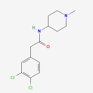 molecular formula C14H18Cl2N2O B4898257 2-(3,4-dichlorophenyl)-N-(1-methyl-4-piperidinyl)acetamide CAS No. 959246-80-1