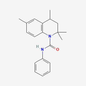 molecular formula C20H24N2O B4898288 2,2,4,6-tetramethyl-N-phenyl-3,4-dihydro-1(2H)-quinolinecarboxamide 