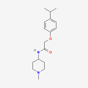 molecular formula C17H26N2O2 B4898311 2-(4-isopropylphenoxy)-N-(1-methyl-4-piperidinyl)acetamide 