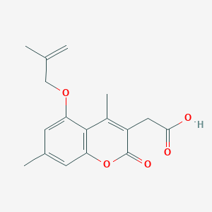 {4,7-dimethyl-5-[(2-methylprop-2-en-1-yl)oxy]-2-oxo-2H-chromen-3-yl}acetic acid