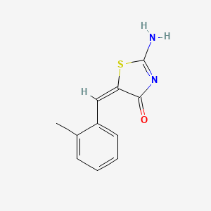 molecular formula C11H10N2OS B4898340 2-imino-5-(2-methylbenzylidene)-1,3-thiazolidin-4-one 