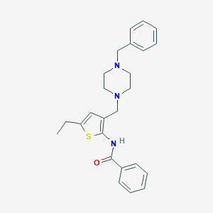 N-{3-[(4-benzylpiperazin-1-yl)methyl]-5-ethylthiophen-2-yl}benzamide