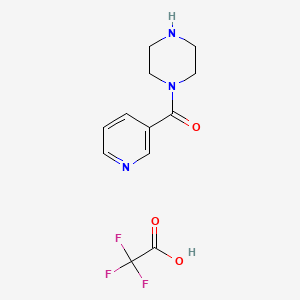 molecular formula C12H14F3N3O3 B4898444 1-(3-pyridinylcarbonyl)piperazine trifluoroacetate 