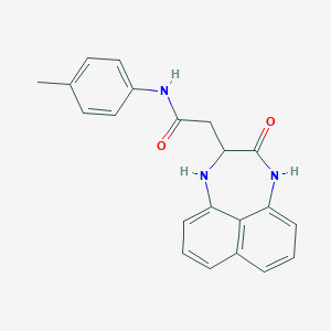 N-(4-methylphenyl)-2-(3-oxo-1,2,3,4-tetrahydronaphtho[1,8-ef][1,4]diazepin-2-yl)acetamide