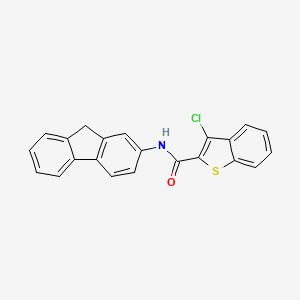 molecular formula C22H14ClNOS B4898459 3-chloro-N-9H-fluoren-2-yl-1-benzothiophene-2-carboxamide 