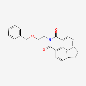 molecular formula C23H19NO3 B4898497 2-[2-(benzyloxy)ethyl]-6,7-dihydro-1H-indeno[6,7,1-def]isoquinoline-1,3(2H)-dione 