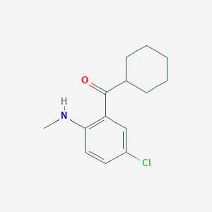 molecular formula C14H18ClNO B048985 2-Methylamino-5-chlorophenylcyclohexylmethanone CAS No. 122908-18-3
