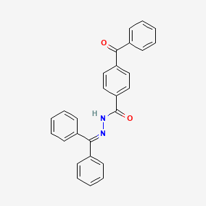 molecular formula C27H20N2O2 B4898504 4-benzoyl-N'-(diphenylmethylene)benzohydrazide 