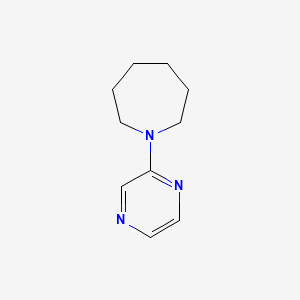 molecular formula C10H15N3 B4898518 1-(2-pyrazinyl)azepane 