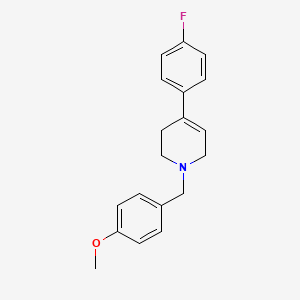 molecular formula C19H20FNO B4898527 4-(4-fluorophenyl)-1-(4-methoxybenzyl)-1,2,3,6-tetrahydropyridine 