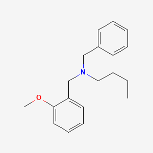 molecular formula C19H25NO B4898535 N-benzyl-N-(2-methoxybenzyl)-1-butanamine 
