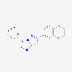 6-(2,3-Dihydro-1,4-benzodioxin-6-yl)-3-(3-pyridinyl)[1,2,4]triazolo[3,4-b][1,3,4]thiadiazole