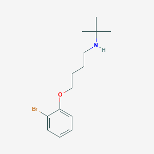 molecular formula C14H22BrNO B4898635 4-(2-bromophenoxy)-N-(tert-butyl)-1-butanamine 