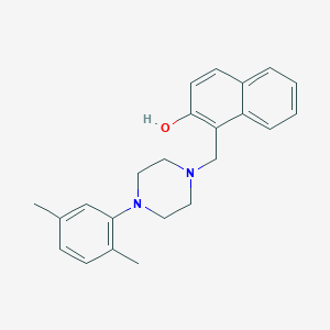 molecular formula C23H26N2O B4898673 1-{[4-(2,5-dimethylphenyl)-1-piperazinyl]methyl}-2-naphthol 