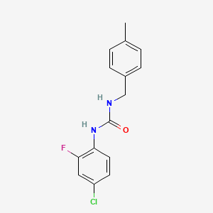 molecular formula C15H14ClFN2O B4898773 N-(4-chloro-2-fluorophenyl)-N'-(4-methylbenzyl)urea 