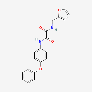 molecular formula C19H16N2O4 B4898808 N-(2-furylmethyl)-N'-(4-phenoxyphenyl)ethanediamide 