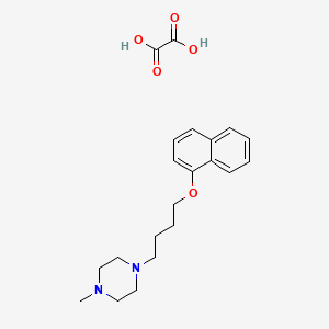 molecular formula C21H28N2O5 B4898817 1-methyl-4-[4-(1-naphthyloxy)butyl]piperazine oxalate 