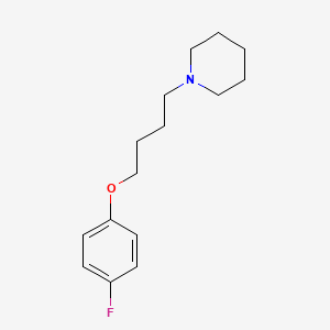 molecular formula C15H22FNO B4898885 1-[4-(4-fluorophenoxy)butyl]piperidine 
