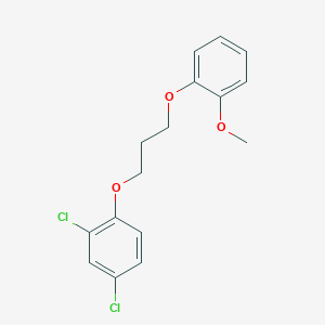molecular formula C16H16Cl2O3 B4898918 2,4-dichloro-1-[3-(2-methoxyphenoxy)propoxy]benzene CAS No. 5577-61-7