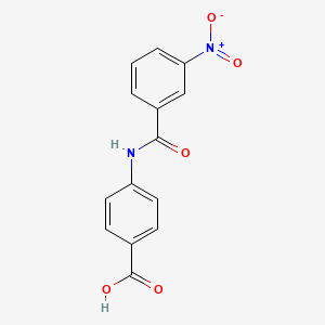 molecular formula C14H10N2O5 B4898970 4-[(3-nitrobenzoyl)amino]benzoic acid 