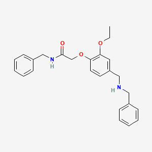 N-benzyl-2-{4-[(benzylamino)methyl]-2-ethoxyphenoxy}acetamide