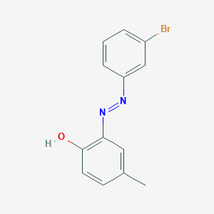 molecular formula C13H11BrN2O B4898999 2-[(3-bromophenyl)diazenyl]-4-methylphenol 