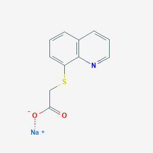 molecular formula C11H8NNaO2S B4899011 sodium (8-quinolinylthio)acetate 