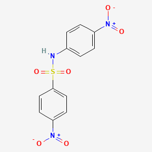 molecular formula C12H9N3O6S B4899020 4-nitro-N-(4-nitrophenyl)benzenesulfonamide 