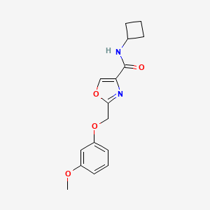 N-cyclobutyl-2-[(3-methoxyphenoxy)methyl]-1,3-oxazole-4-carboxamide