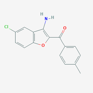 (3-Amino-5-chloro-1-benzofuran-2-yl)(4-methylphenyl)methanone