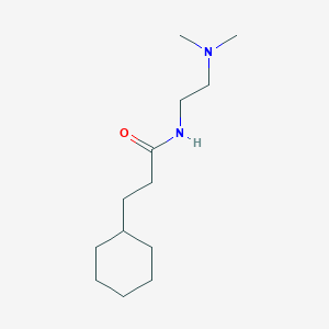 3-cyclohexyl-N-[2-(dimethylamino)ethyl]propanamide