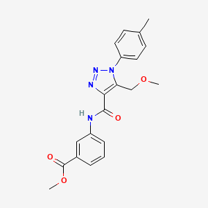 methyl 3-({[5-(methoxymethyl)-1-(4-methylphenyl)-1H-1,2,3-triazol-4-yl]carbonyl}amino)benzoate
