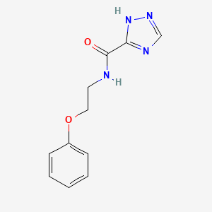 molecular formula C11H12N4O2 B4899138 N-(2-phenoxyethyl)-1H-1,2,4-triazole-3-carboxamide 