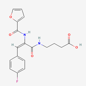 4-{[3-(4-fluorophenyl)-2-(2-furoylamino)acryloyl]amino}butanoic acid