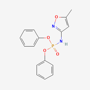 molecular formula C16H15N2O4P B4899154 diphenyl (5-methyl-3-isoxazolyl)amidophosphate 