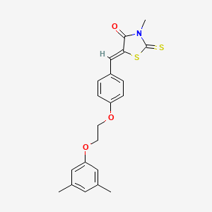 5-{4-[2-(3,5-dimethylphenoxy)ethoxy]benzylidene}-3-methyl-2-thioxo-1,3-thiazolidin-4-one