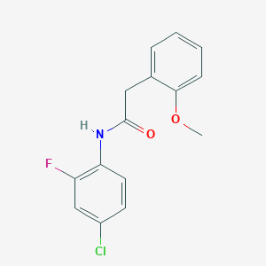 N-(4-chloro-2-fluorophenyl)-2-(2-methoxyphenyl)acetamide