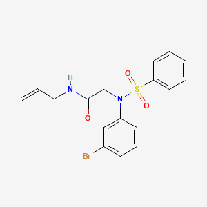 N~1~-allyl-N~2~-(3-bromophenyl)-N~2~-(phenylsulfonyl)glycinamide