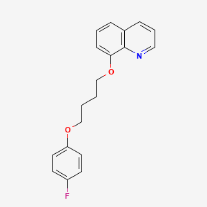molecular formula C19H18FNO2 B4899194 8-[4-(4-fluorophenoxy)butoxy]quinoline 