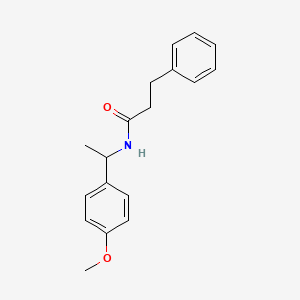 N-[1-(4-methoxyphenyl)ethyl]-3-phenylpropanamide