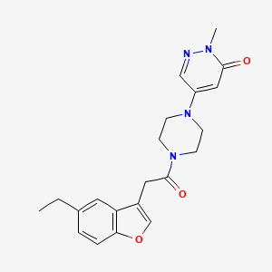 5-{4-[(5-ethyl-1-benzofuran-3-yl)acetyl]-1-piperazinyl}-2-methyl-3(2H)-pyridazinone